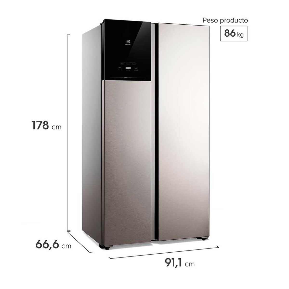 Refrigerador Side by Side Electrolux ES50S 530lts.