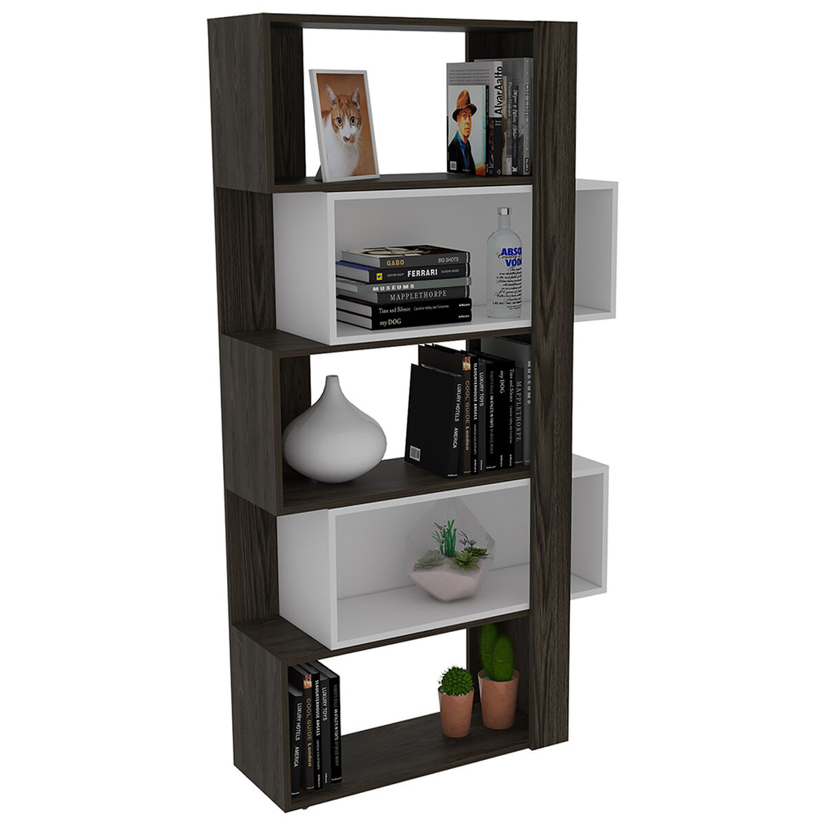Combo Biblioteca Cubo + Separador de Ambientes TuHome Beijing
