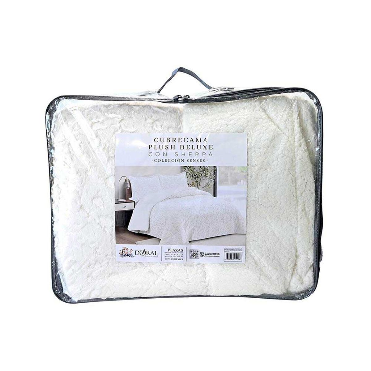 Cubrecama Doral 1,5 Plazas Crudo Senses