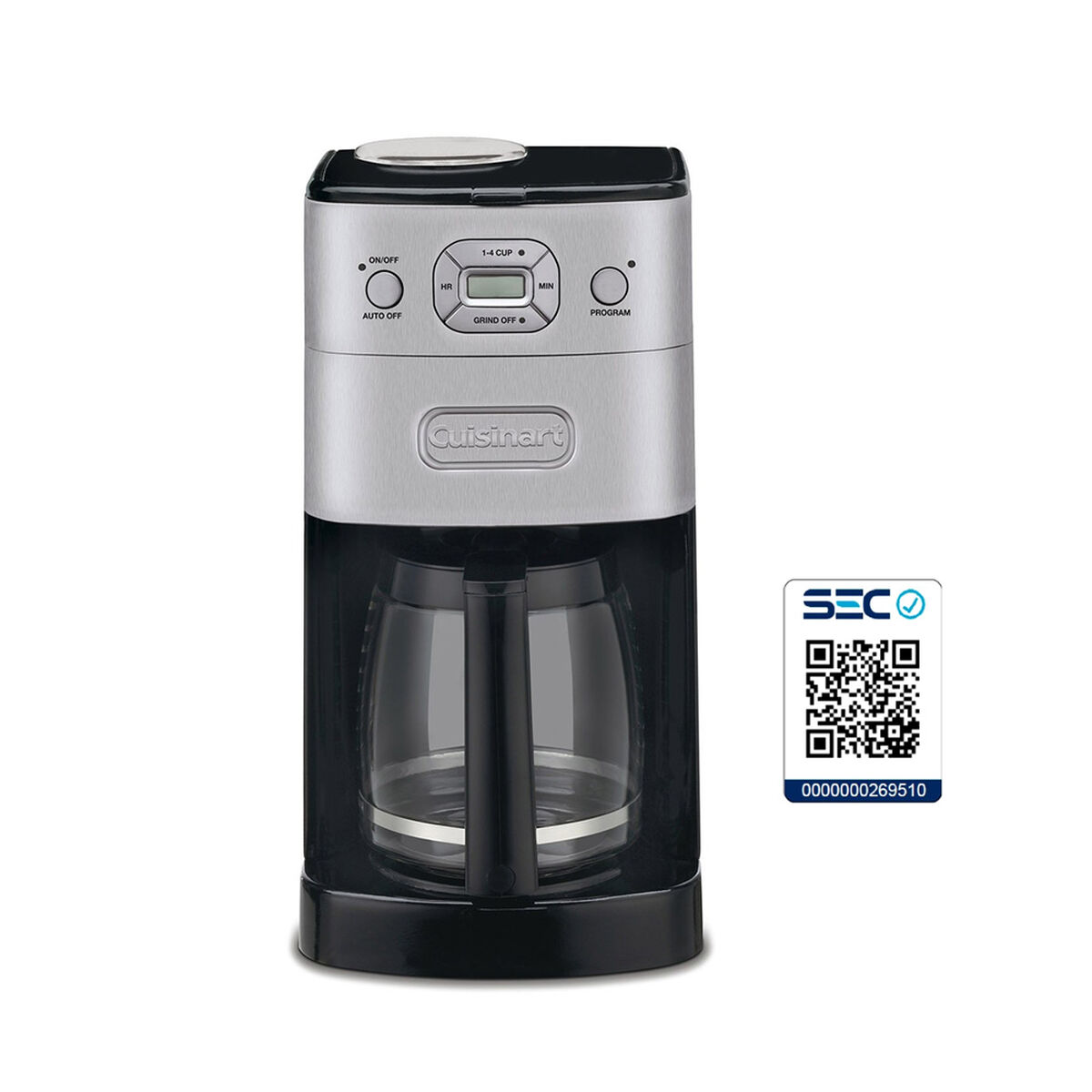 Cafetera Automática Cuisinart DGB625CL 12 Tazas