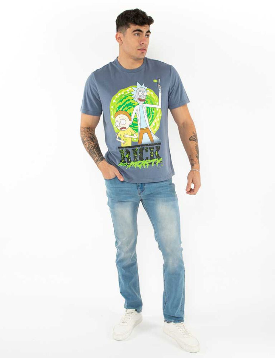Polera Dibujos Animados Manga Corta Hombre Icono