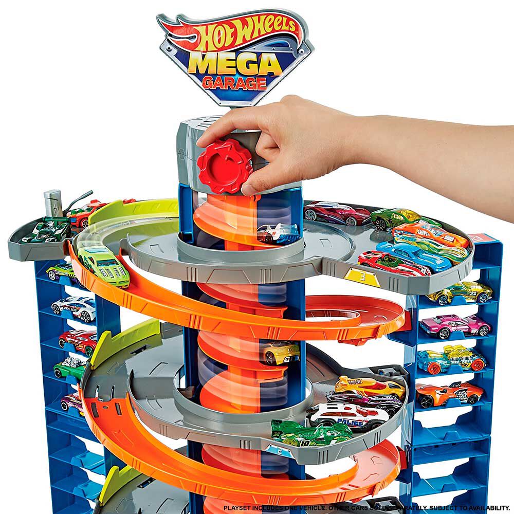 Pista de Auto Mega Garage Hot Wheels City | Abc