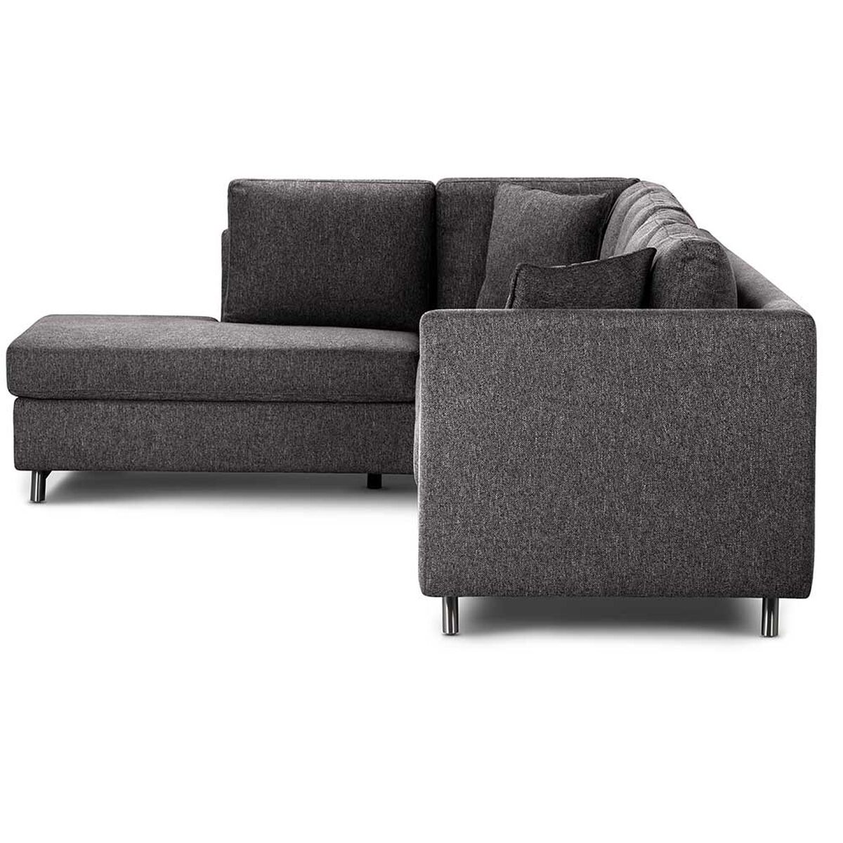 Sofá Seccional Izquierdo Rosen Carter 3-1 Cuerpos Charcoal