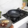 Wok Korkmaz Ornella 28x8.5cm 4.5 lt. Negro