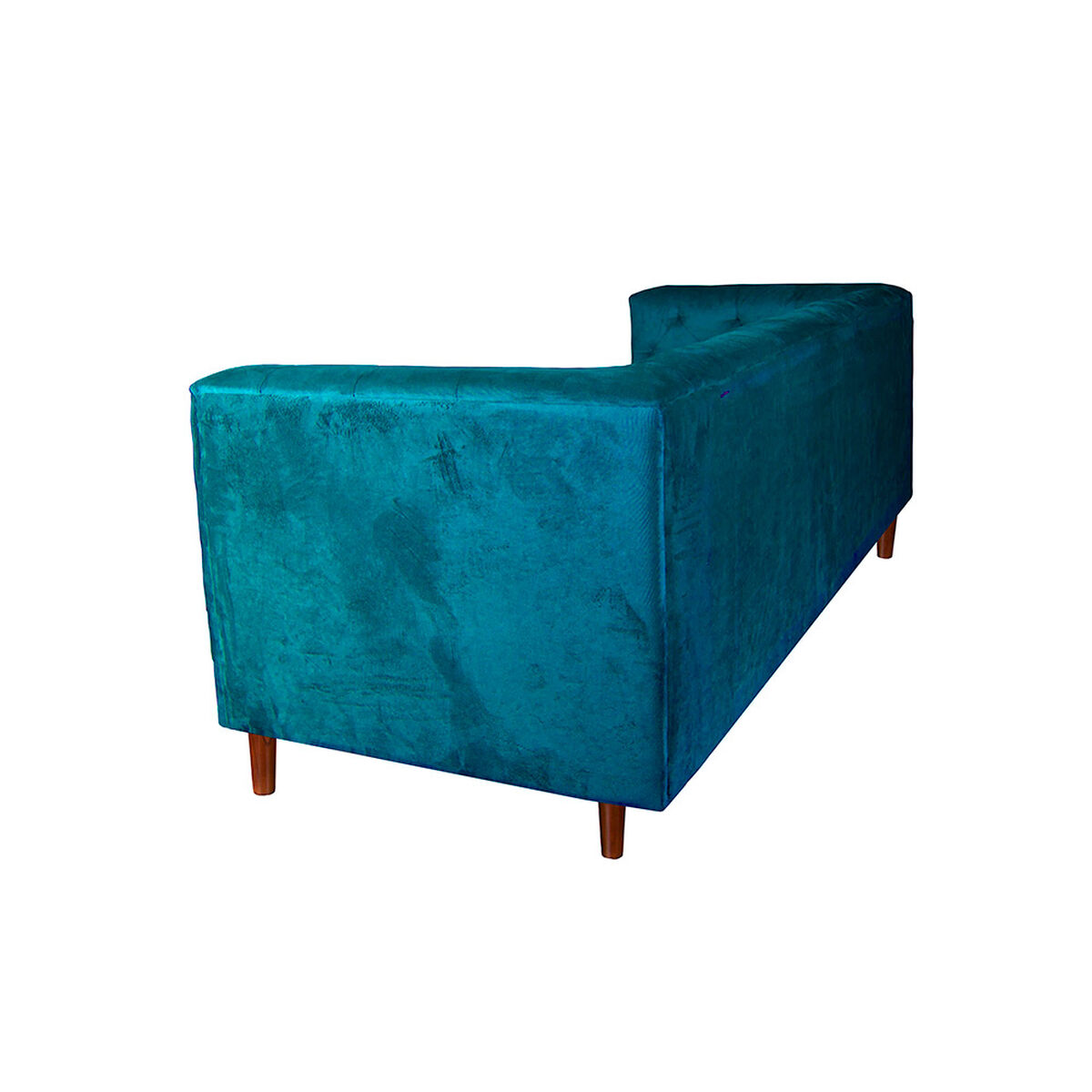 Sof&aacute; Tela Velvet Latam Home Brescia 3 Cuerpos