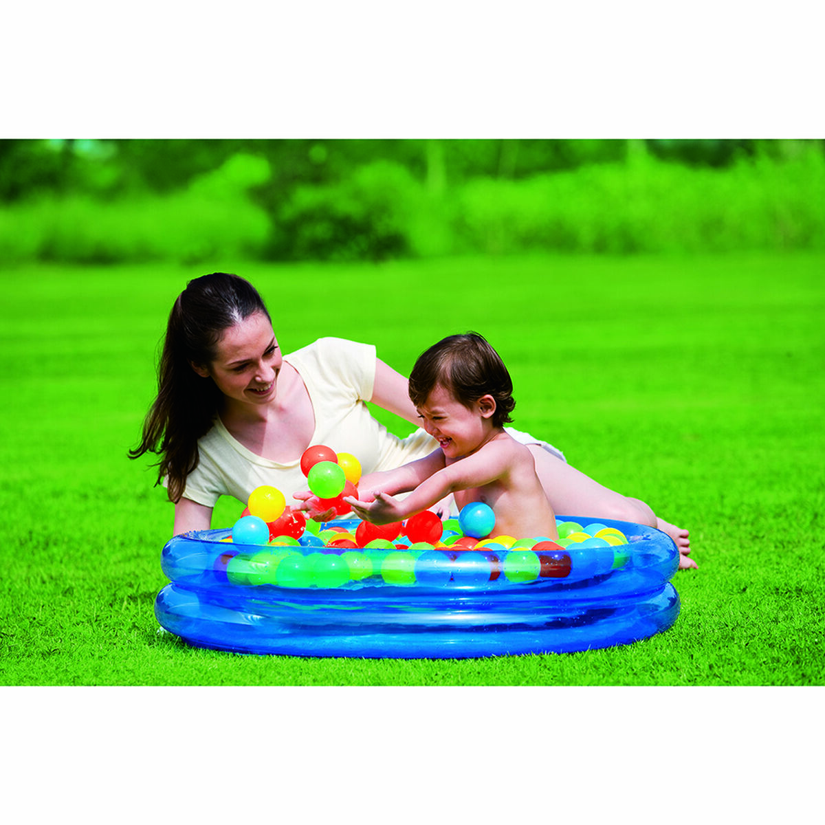 Piscina Inflable Bestway 2 Anillos Con Pelotas