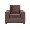 Juego de Living Innovamuebles Kahlo Sofá 3 Cuerpos + Dos Sillones 1 Cuerpo Chocolate