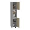 Alacena TuHome Hasselt 3 Puertas Gris Rovere