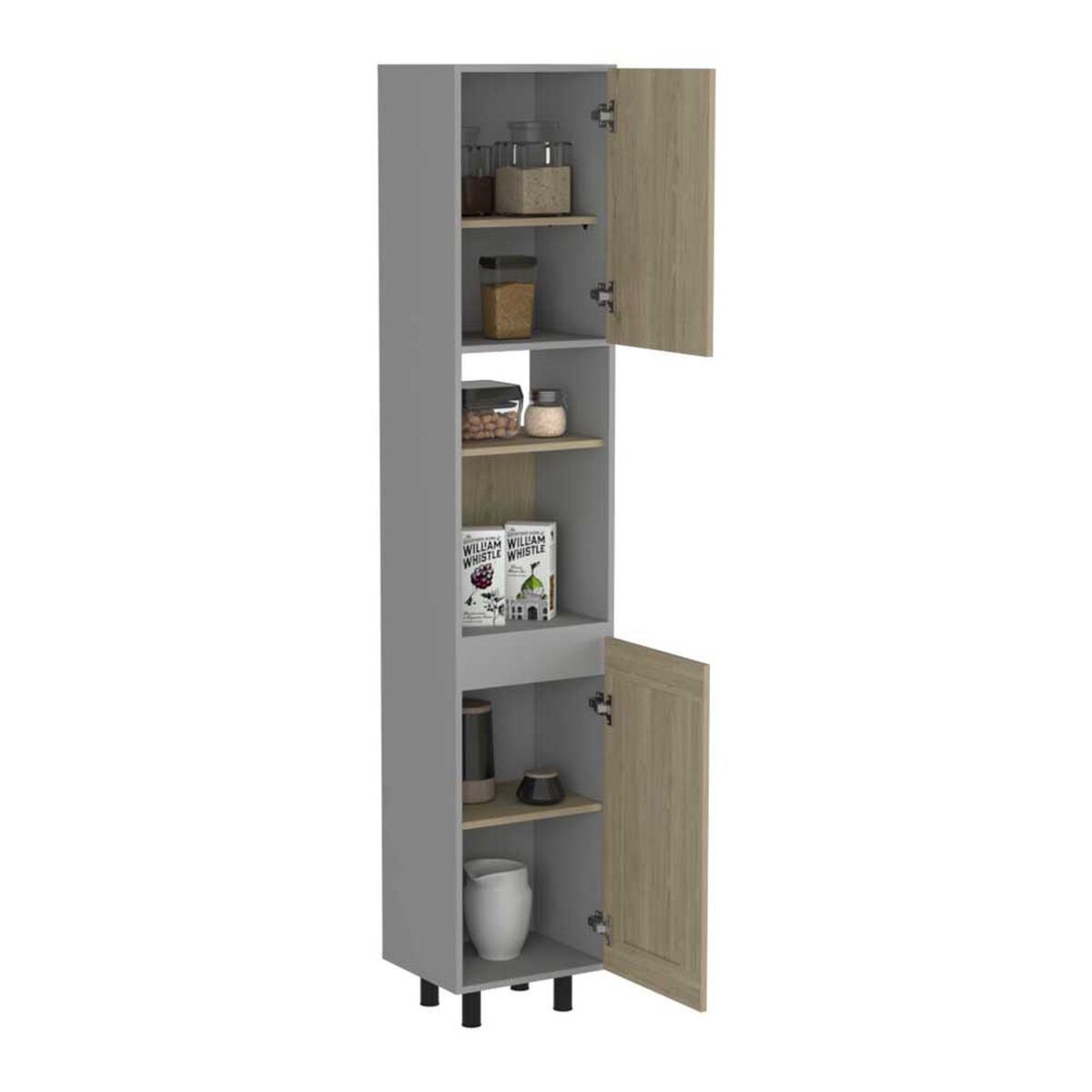 Alacena TuHome Hasselt 3 Puertas Gris Rovere
