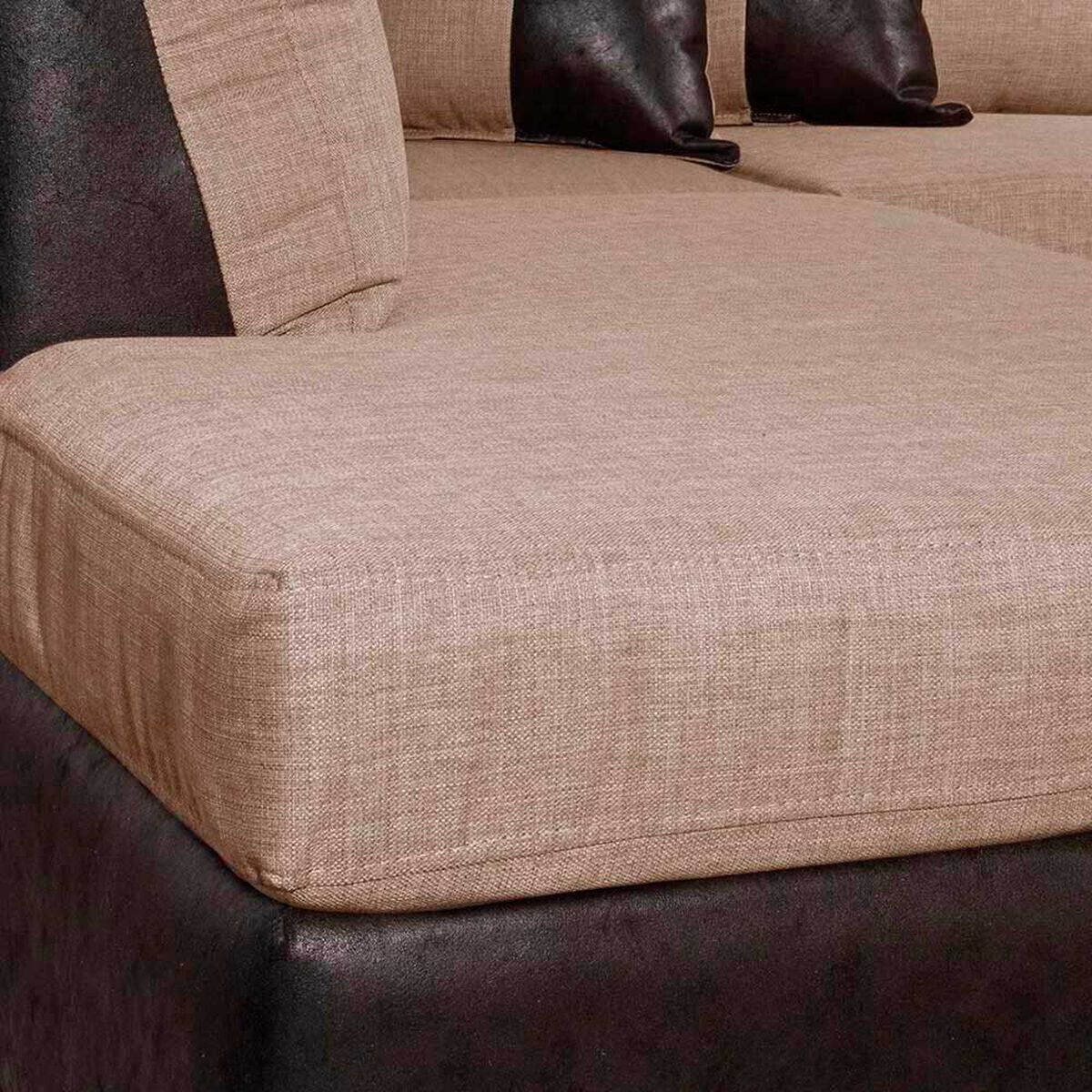 Seccional Black Factory Donato 3 Cuerpos Beige