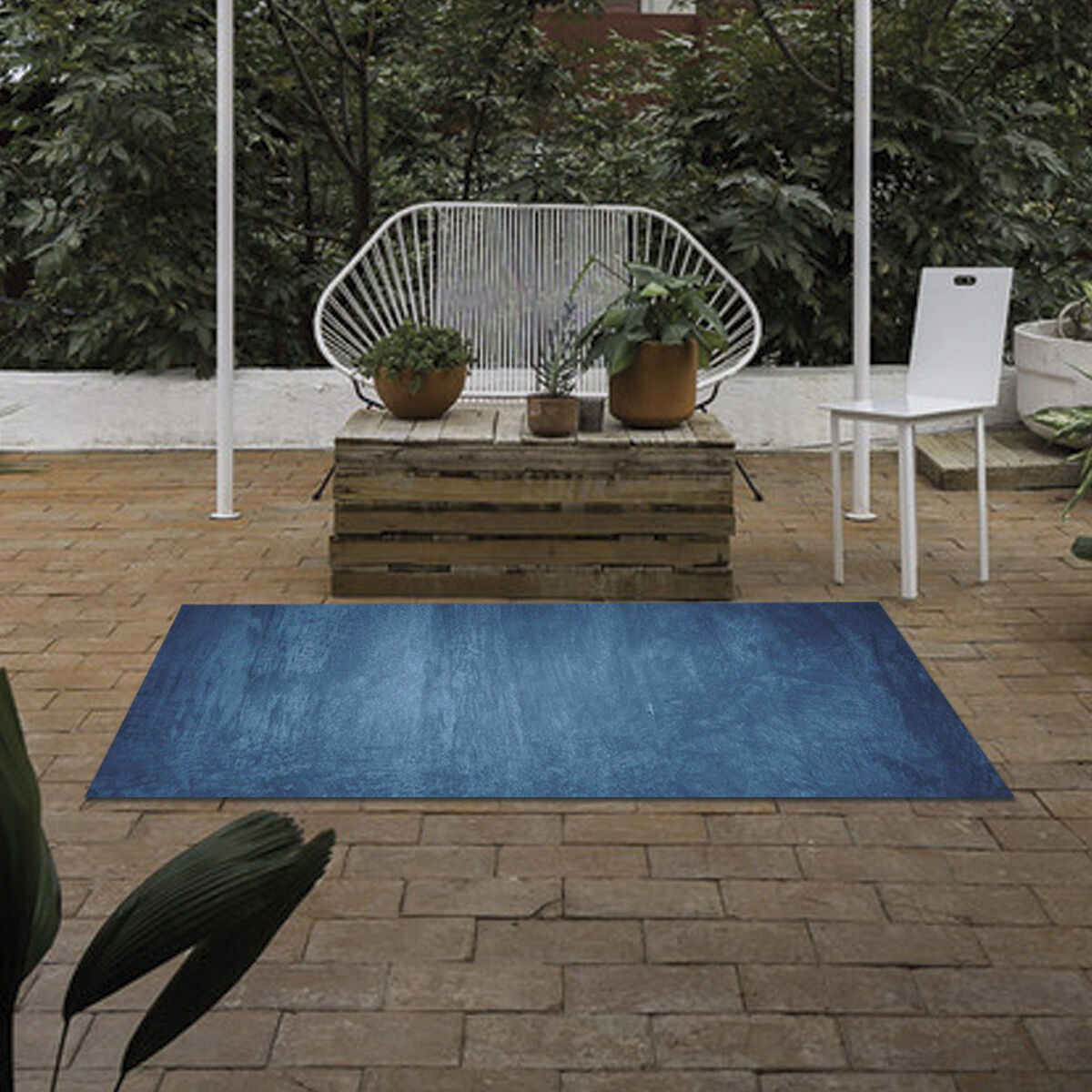 Alfombra Davanti Cemento Azul 140 x220 Cemento Azul