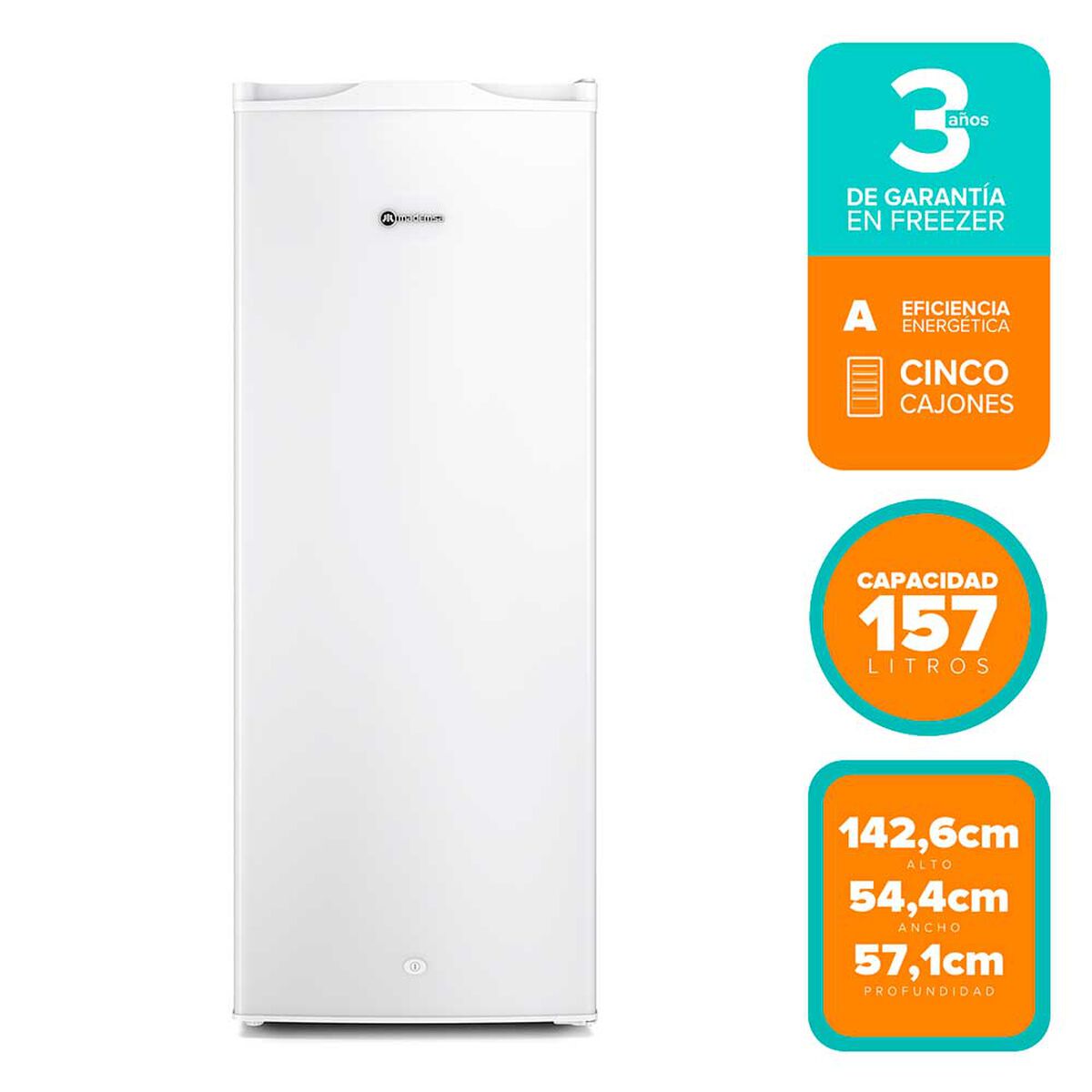 Freezer Vertical Mademsa MFV 645 B 157 lts