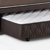 Cama Nido Rosen 1,5 Plazas New Style 6  + Respaldo Tabor Grafito