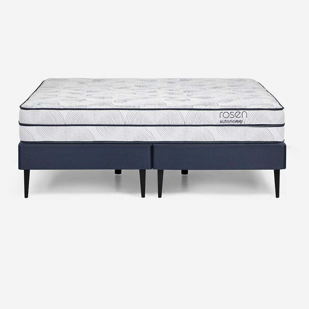 Cama Europea Base Dividida Rosen 2 Plazas Autonomy Sky