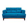 Sofá Living Factory Mañio 3 Cuerpos Azul Petróleo