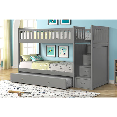 Imagen 2 del producto Camarote Triple Casanova 1 Plaza Los Angeles con Escalera 4 Cajones