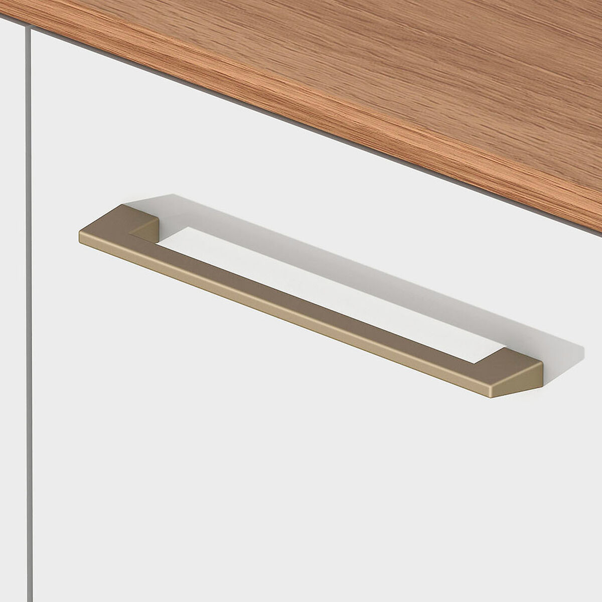 Rack TV Vekkahome Lincan Hasta 70" Caf&eacute; Blanco