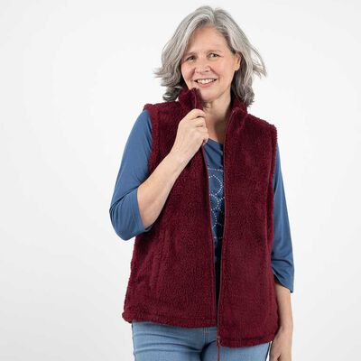 Polerón Sin Mangas Mujer Portman Club Burdeo, Cafe, Denim, Negro, Taupe