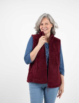 Imagen 1 del producto Polerón Sin Mangas Mujer Portman Club Burdeo, Cafe, Denim, Negro, Taupe