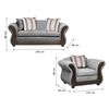 Juego de Living Innovamuebles Palermo Sofá 3 Cuerpos + Dos Sillones 1 Cuerpo Chocolate