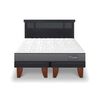 Cama Europea CIC Base Dividida King Anatomic + Respaldo Dublin Negro