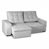 Sof&aacute; Retr&aacute;ctil Reclinable Mons Magnum 3 Cuerpos Boucl&eacute; Cinza