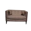 Juego de Living Diseño A&M Home Santa Monica Sofá 3 Cuerpos + 2 Pouf 1 Cuerpo  Chocolate
