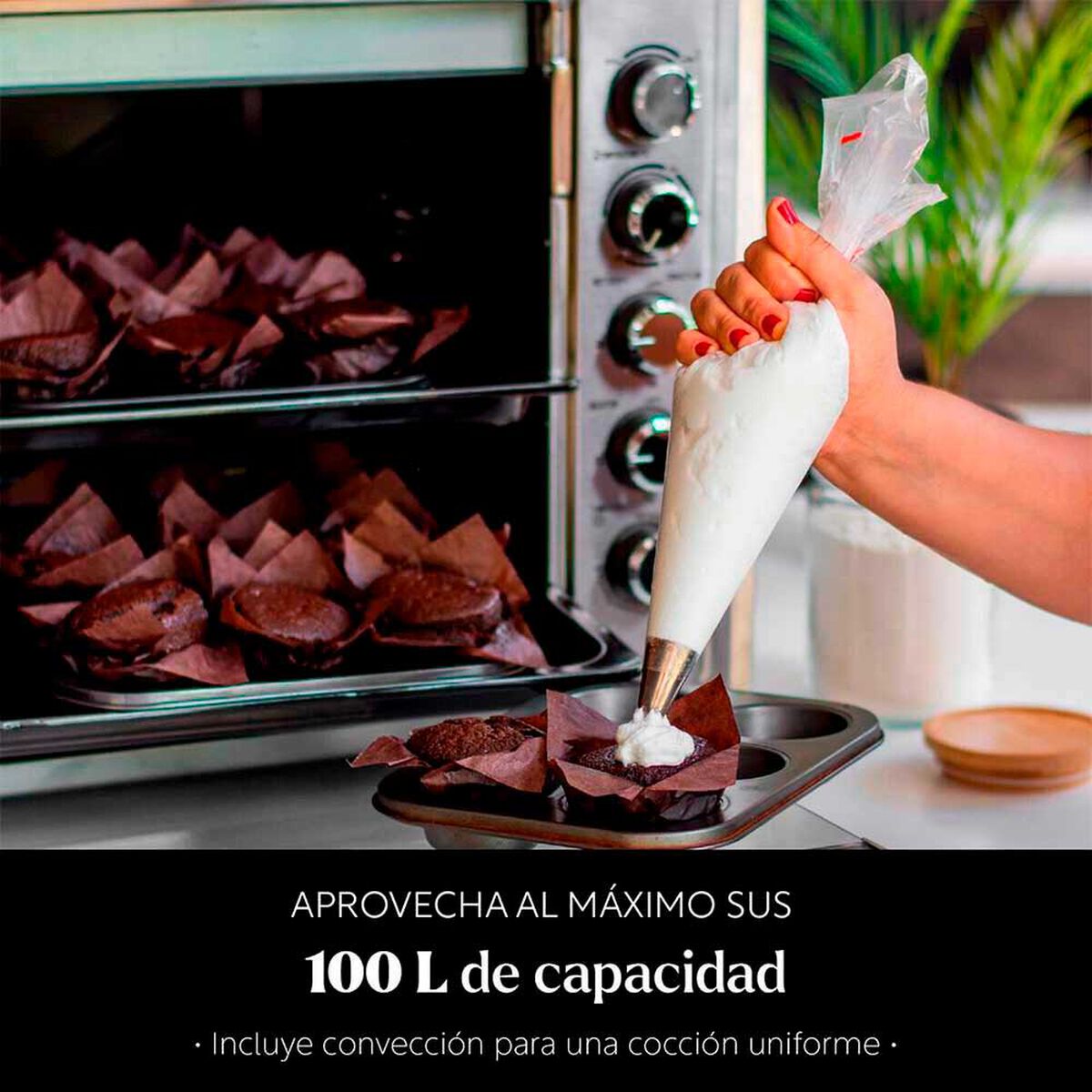 Horno El&eacute;ctrico Easyways Oven Master 100 lts.