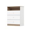 Cómoda Home Mobili Palma 3 Cajones Blanco