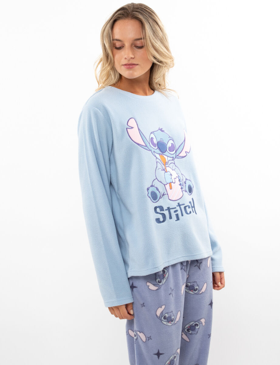 Pijama Polar Mujer Stitch
