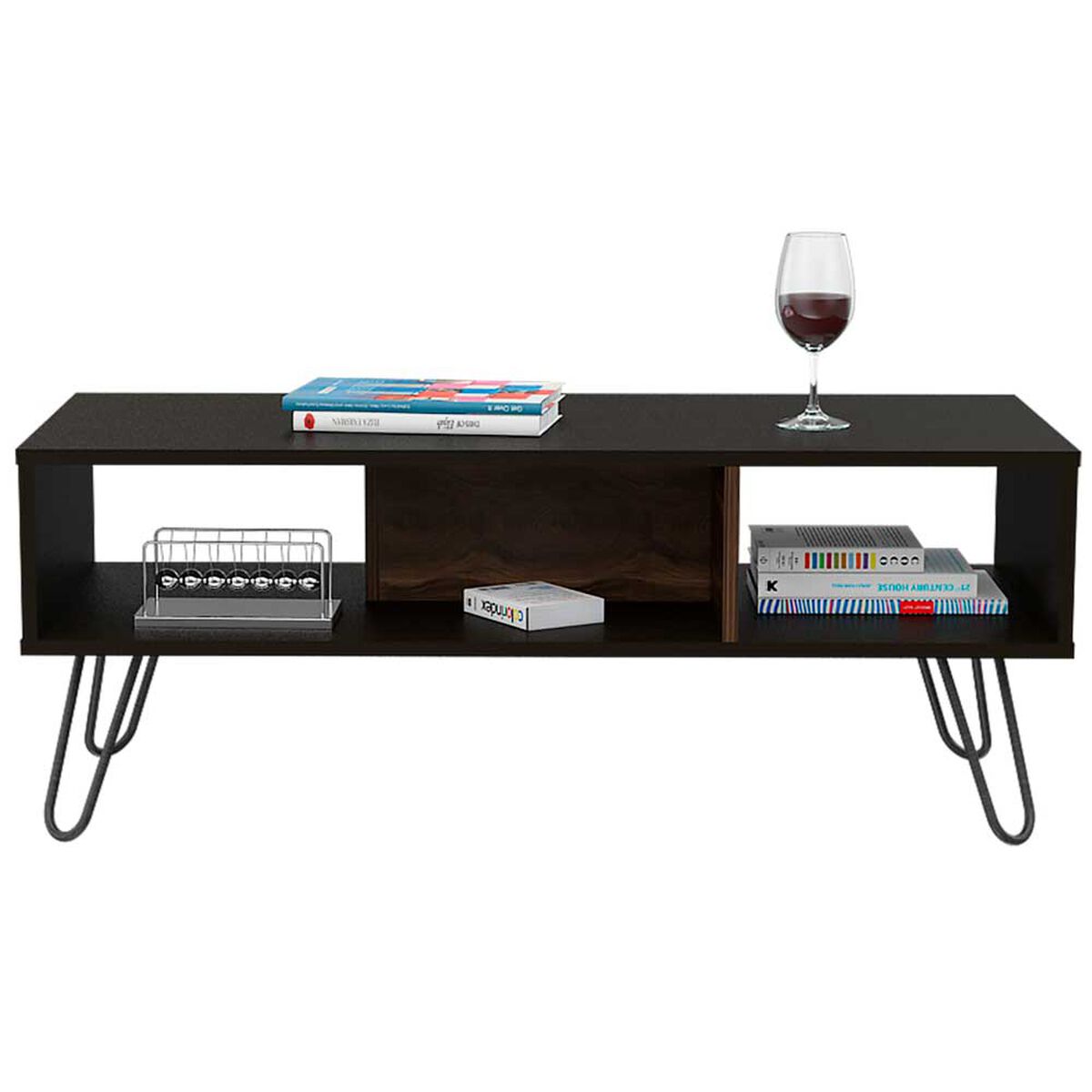 Mesa de Centro TuHome Vassel Wengue Nogal Europeo