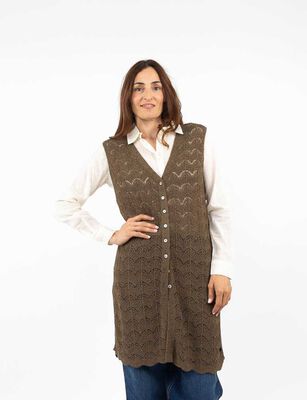 Imagen 1 del producto Sweater Largo Sin Mangas Mujer Portman Club Verde