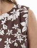 Vestido Lino Midi Sin Mangas Mujer Portman Club