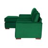 Sof&aacute; Seccional Izquierdo Latam Home Livorno 3 Cuerpos Verde