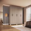Clóset Vekkahome Roma 6 Puertas 1 Cajón Beige