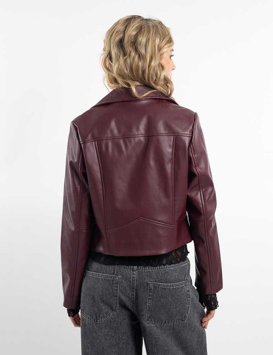 Chaqueta Biker Ecocuero Mujer Icono