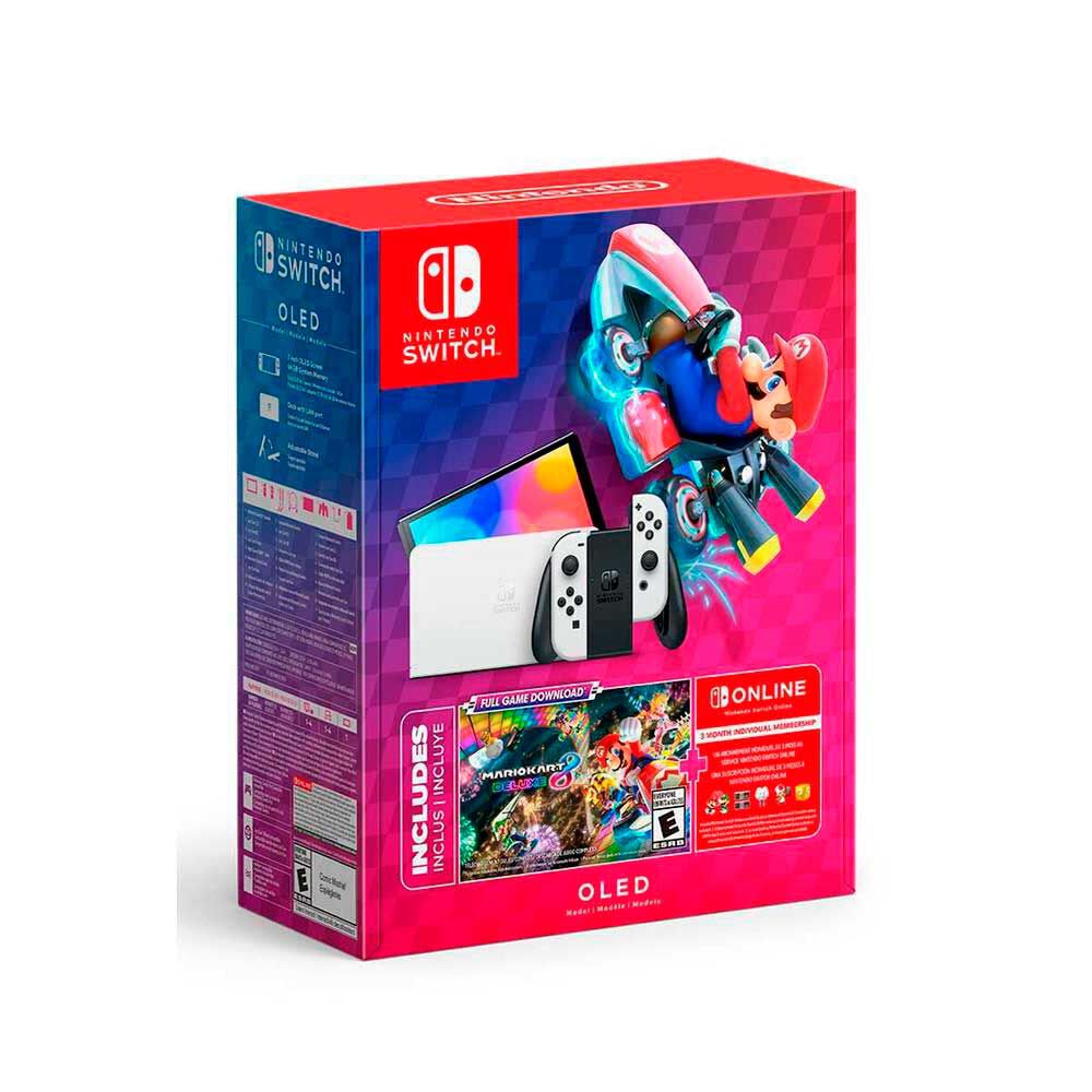 Consola Nintendo Switch OLED + Juego Mario Kart 8 Deluxe | Abc