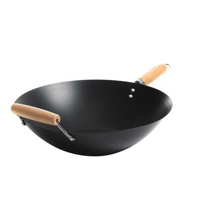Sartén Wok Acero Antiadherente Oster Carbón Steel Findley 35 cm