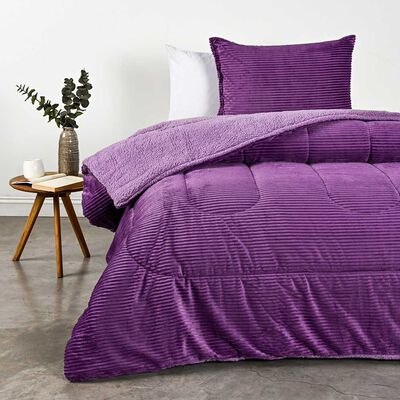 Plumón American Family 1,5 Plazas Morado Morado