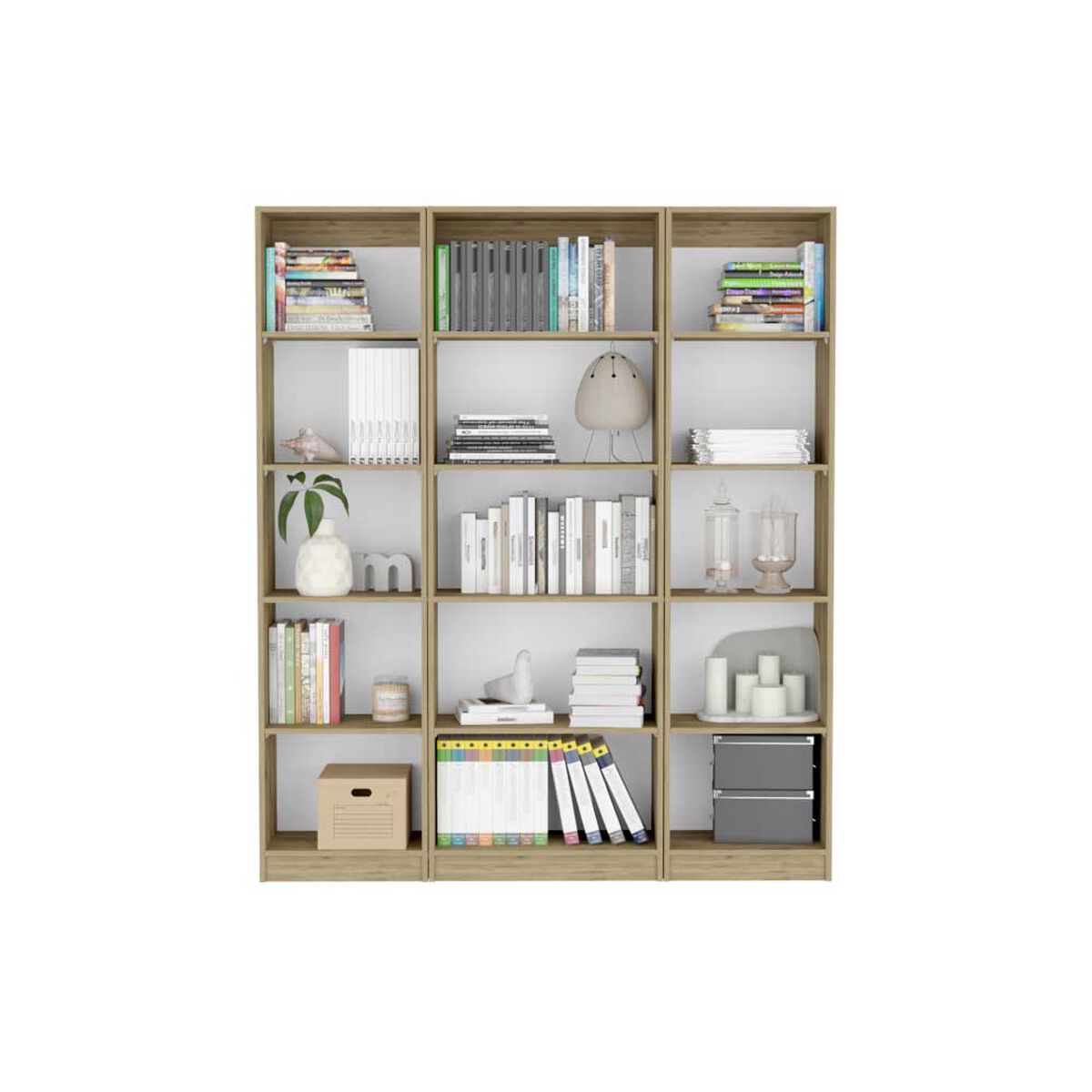 2 Estantes 45 cm + Estante 62 cm TuHome Home Macadamia