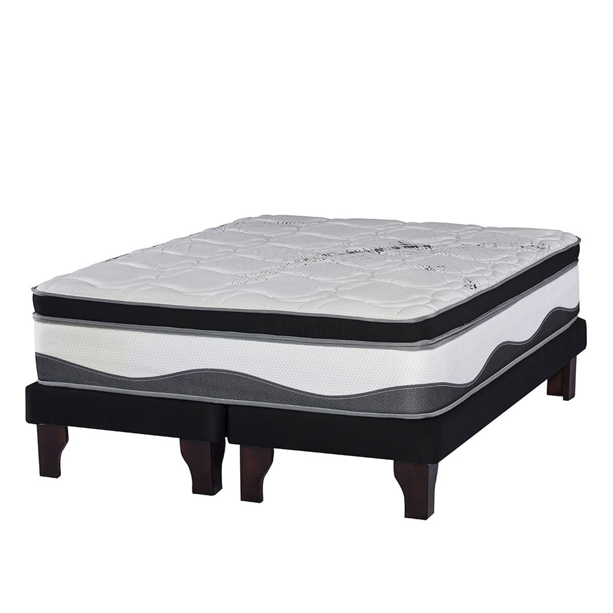 Cama Europea Super King Máximo Carbono