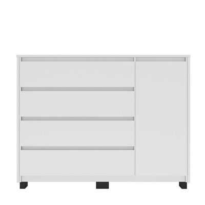 Imagen 2 del producto Cómoda Vekkahome Coimbra 4 Cajones 1 Puerta Blanco