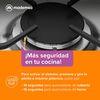 Combo Cocina a Gas Mademsa MV 220 T 4 Quemadores + Set 2 Mugs Zibel MG-0476 Blanco Negro + Juego de Cubiertos Casanova K-1050 16 Piezas