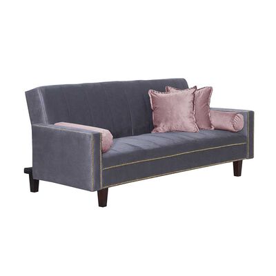 Imagen 2 del producto Futón Black Factory Vanguardia 3 Cuerpos Gris Rosa