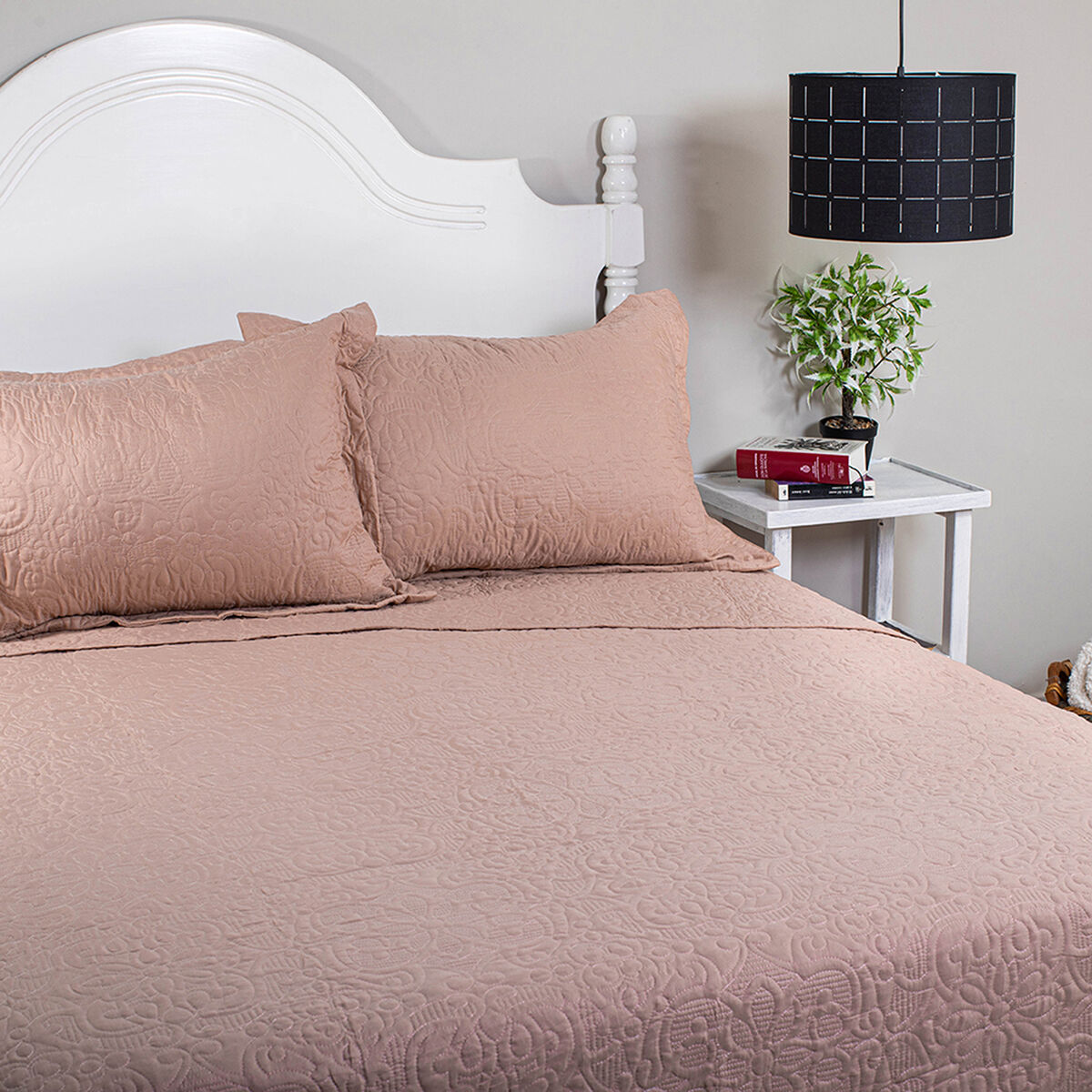 Quilt Doral 2 Plazas Damasco Elegance