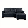 Seccional Derecho Muebles MPR Denver 4 Cuerpos Negro