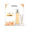 Set Perfume Coral Mujer EDT Musk 100ml + Crema Manos 50ml