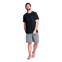 Pijama Verano Algodón Hombre Top Color-2