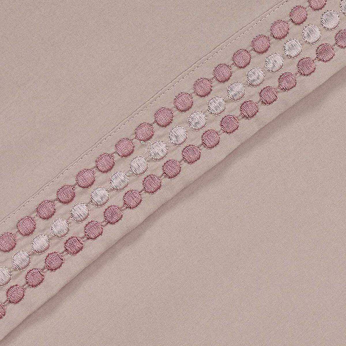 Juego de S&aacute;banas Illusions 1 Plaza Bordada Rosa