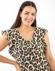 Vestido Corto Mangas Casquillo Mujer Zibel